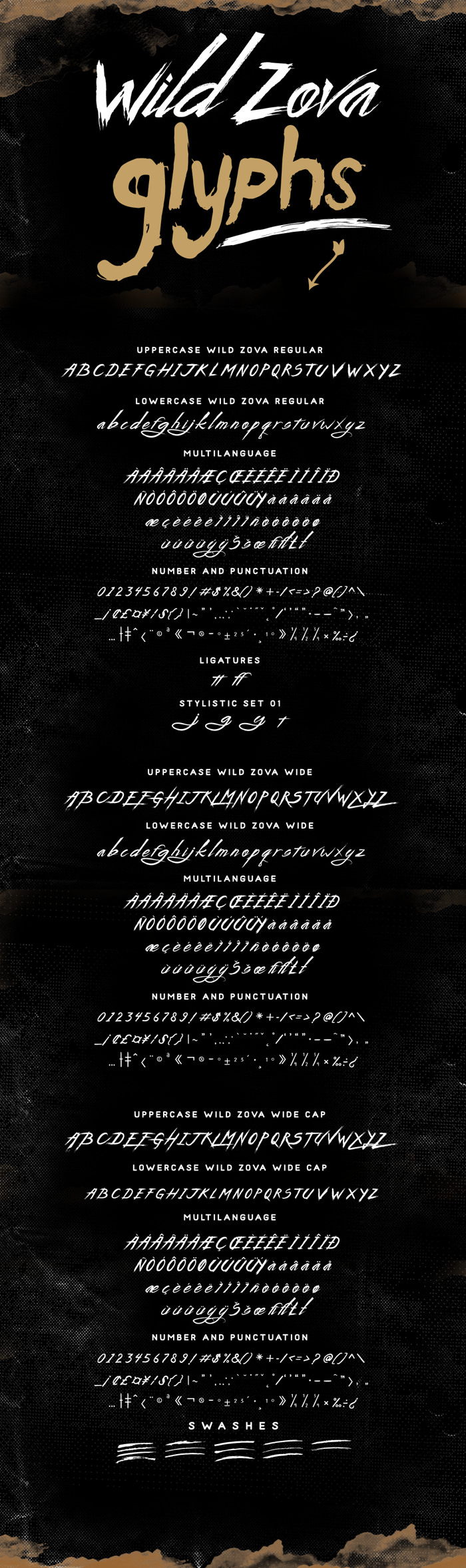 Wild Zova Free Font poster