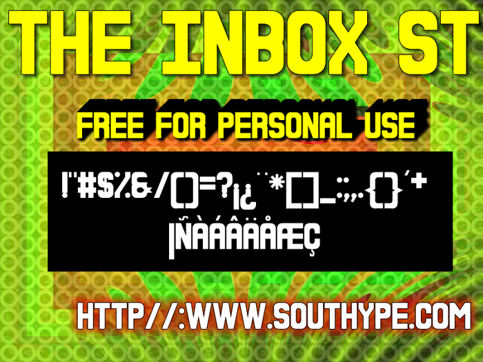 The Inbox St Font poster