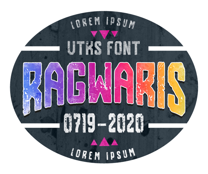 vtks ragwaris Font poster
