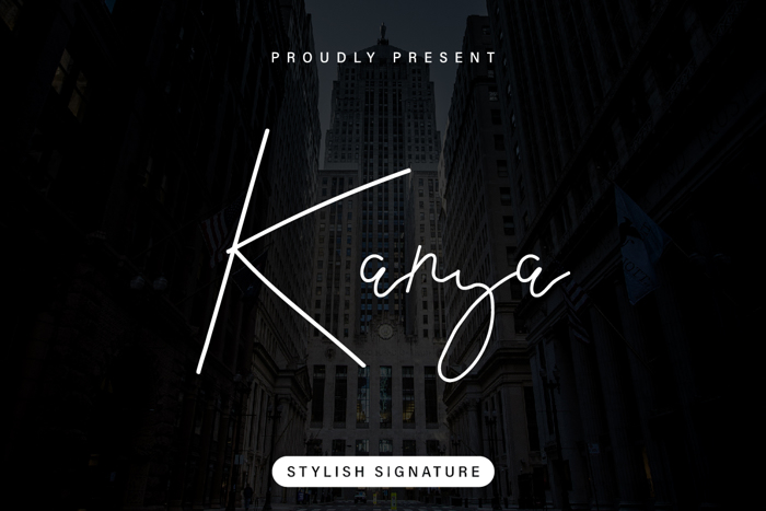 Kanya Font poster