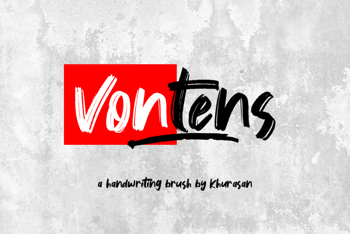 Vontens Font poster