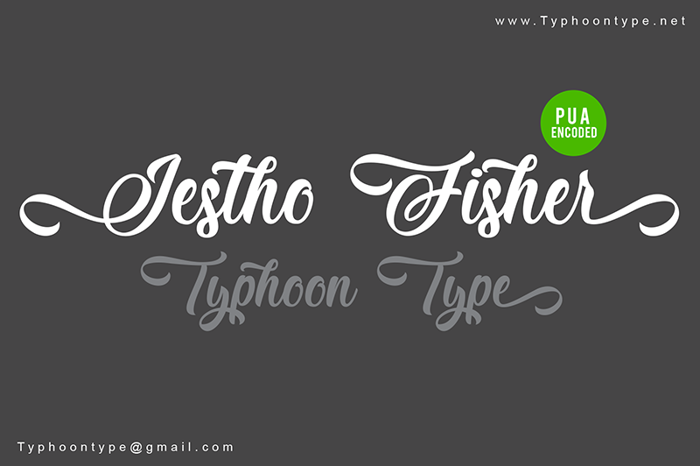 Jestho Fisher Font poster