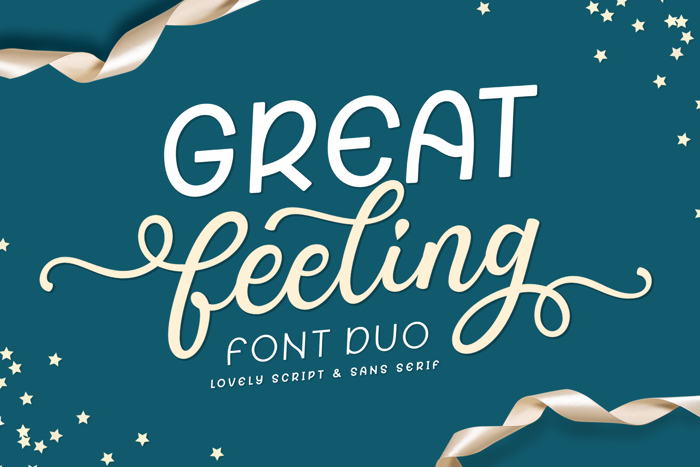 Feeling Font poster