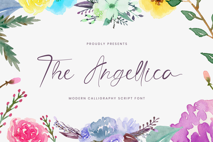 The Angellica Font poster