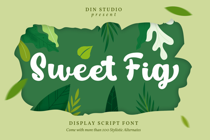 Sweet Fig Font poster