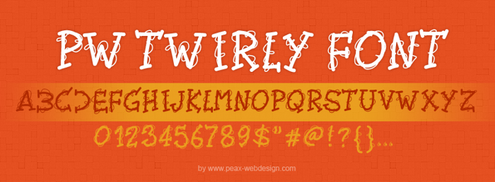 PWTwirly Font
