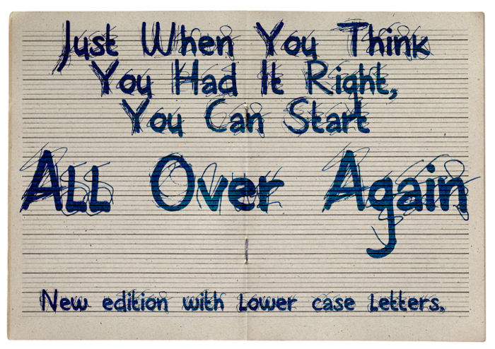 All Over Again Font poster