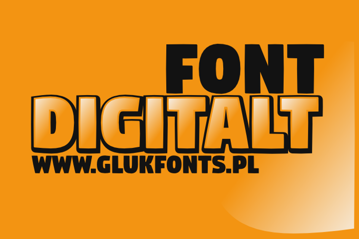 Digitalt Font poster