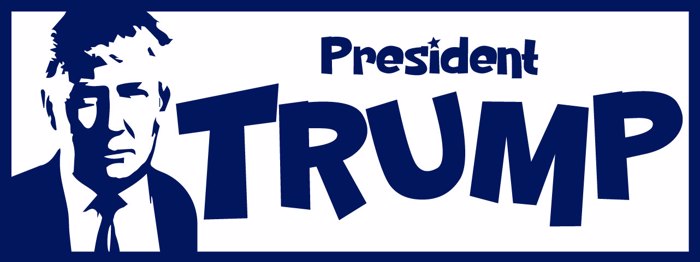 PresidentTrump Font poster