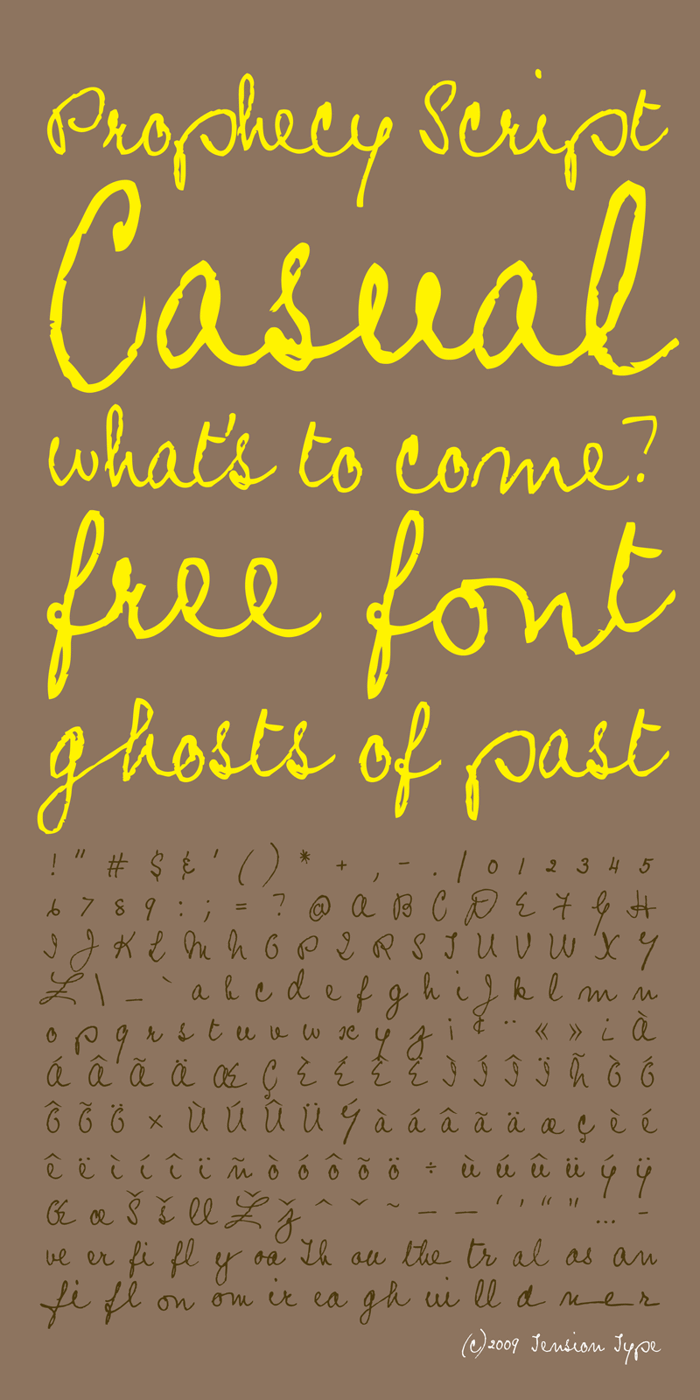 Prophecy Script Font poster