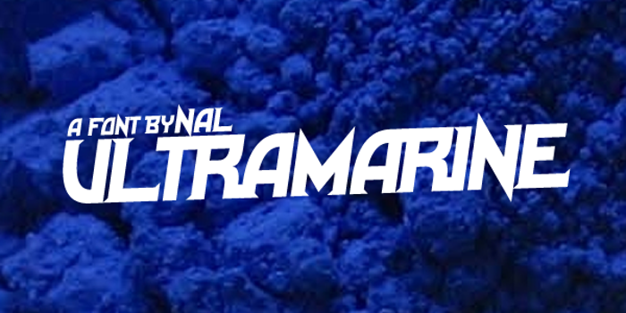 Ultramarine Font poster