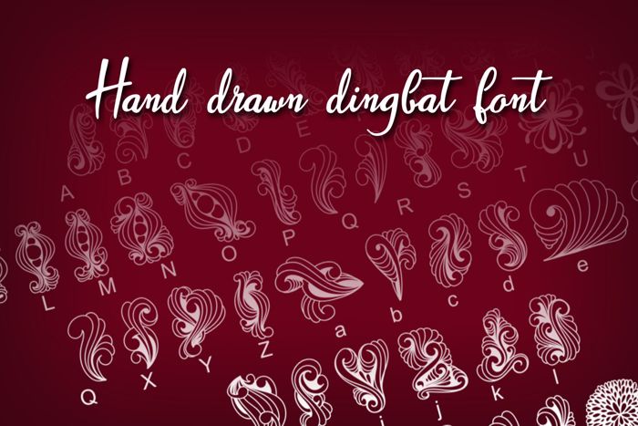 Dings 1 Font poster
