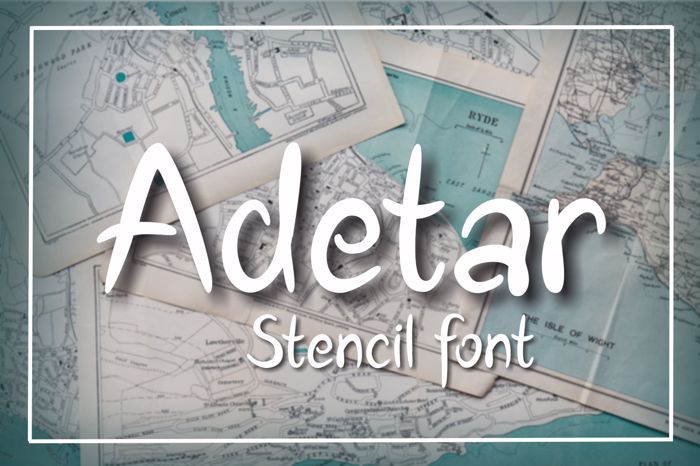 Adetar Font poster