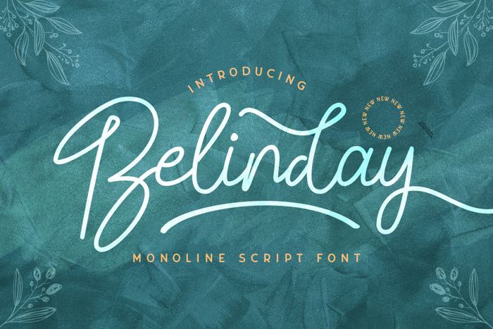 Belinday Font poster
