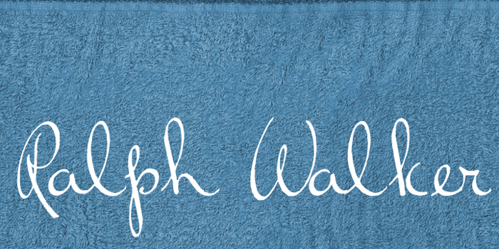 Ralph Walker Font poster
