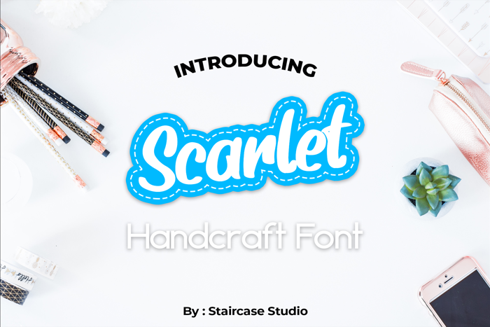 Scarlet Font poster