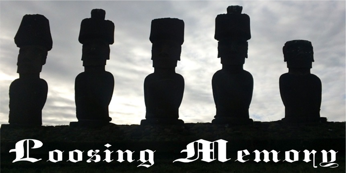 Loosing Memory Font poster