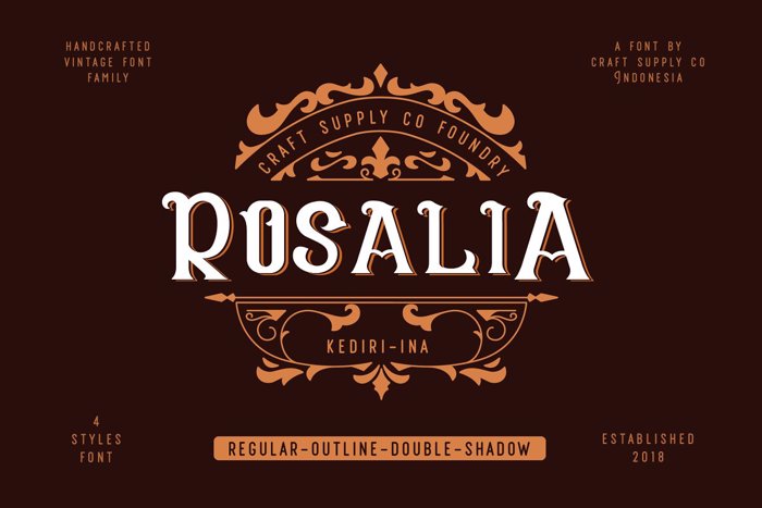 CS Rosalia Font poster