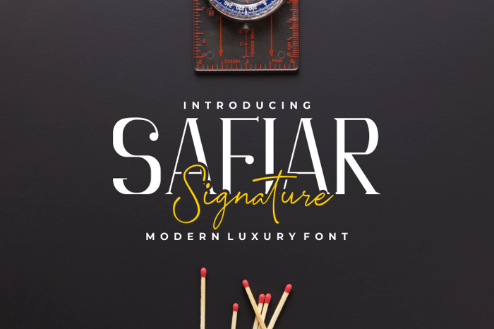 Safiar Font poster