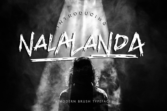 NALALANDA Font poster
