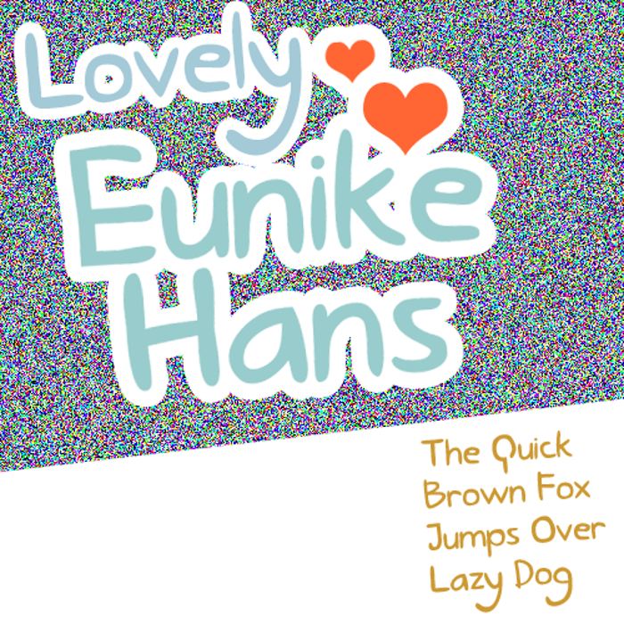 Lovely Eunike Hans Font poster