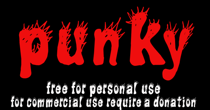 CF Punky Font poster