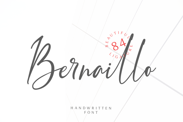 Bernaillo Font poster