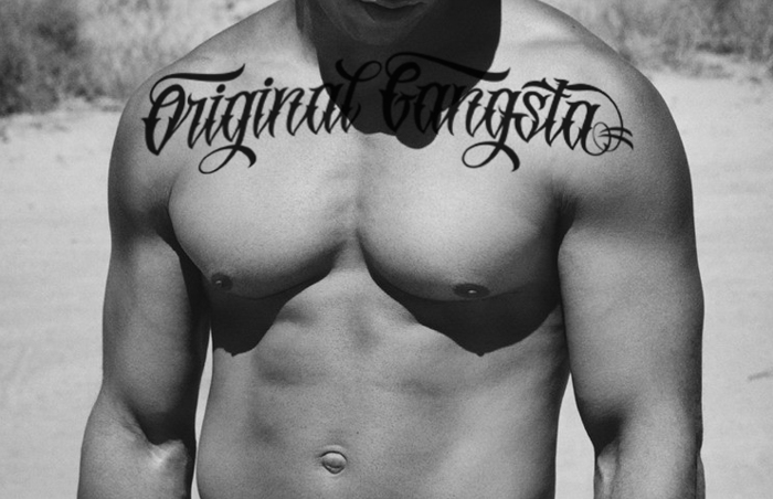 Original GangstA Font poster