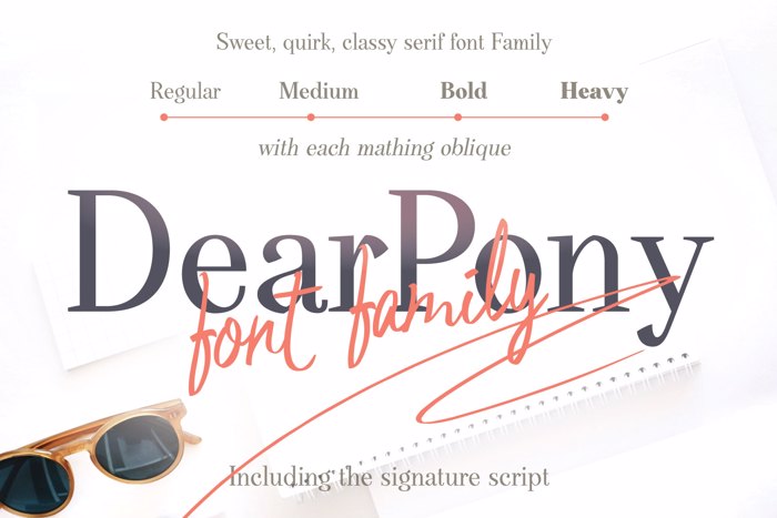 Dear Pony Font poster