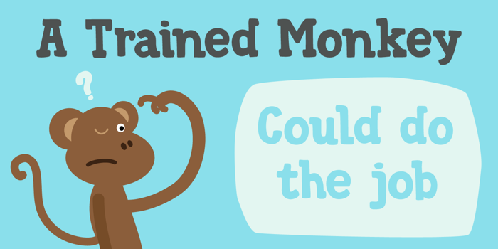 DK Trained Monkey Font poster