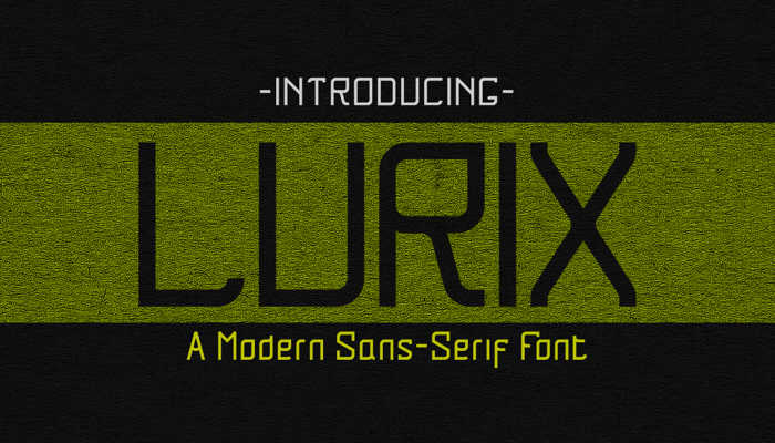 Lurix Font poster
