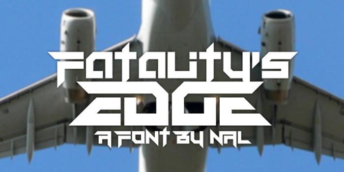 Fatality's Edge Font poster