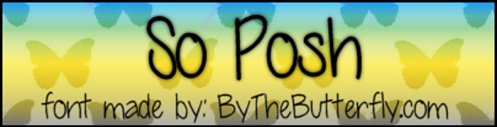 SoPosh Font poster