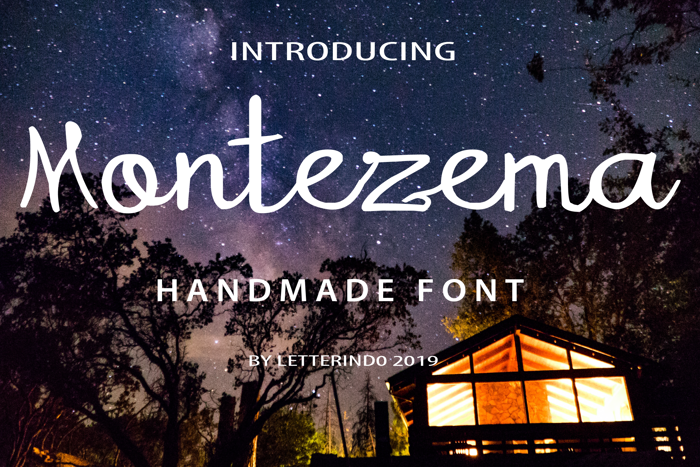 Montezema Font poster