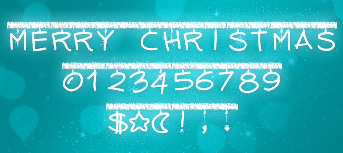 PWTinselLetters Font poster