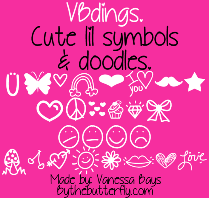 VBdings Font poster