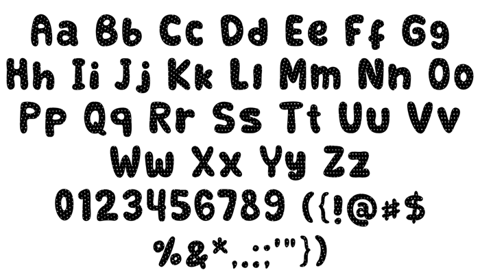 Retrofield Textured Font poster