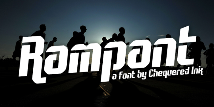 Rampant Font poster