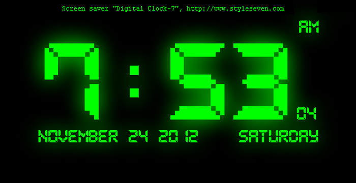 Pixel LCD7 Font poster