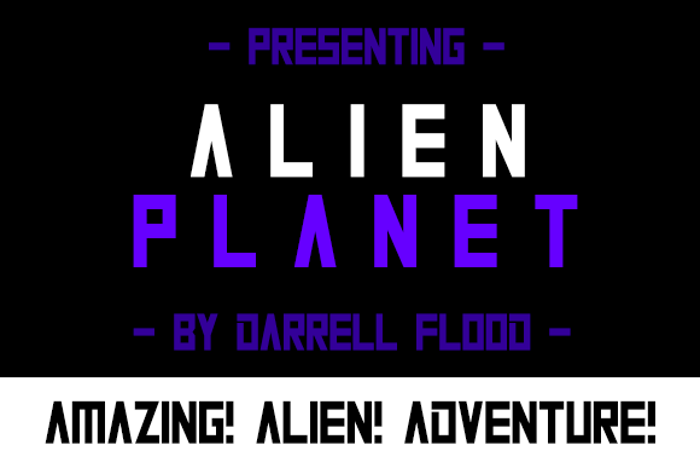 Alien Planet Font poster