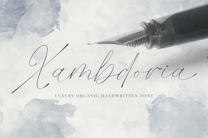 Xambdoria Font poster