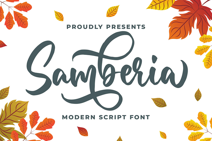 Samberia Font poster