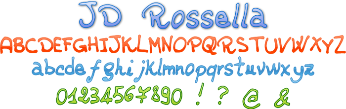 JDRossella Font poster