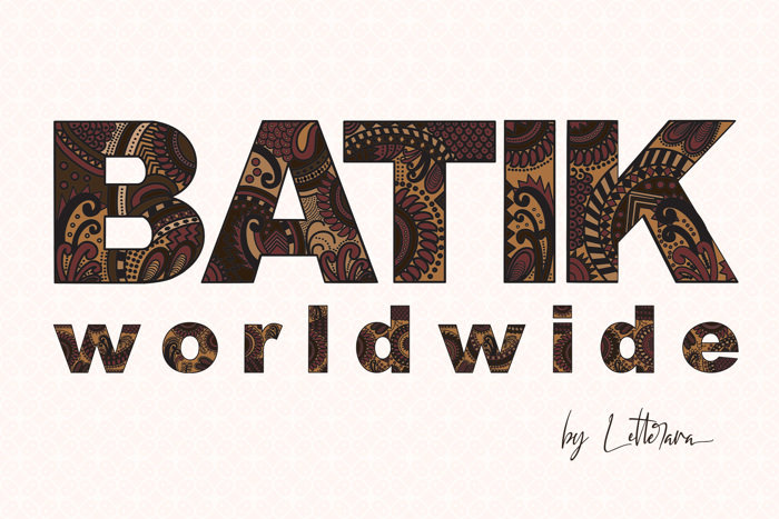 BATIK WORLDWIDE Font poster
