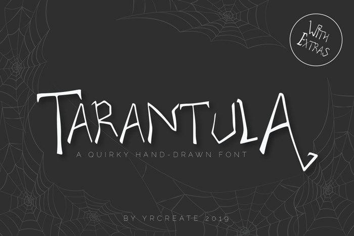 Tarantula Font poster