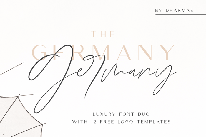 Germany Script Font poster