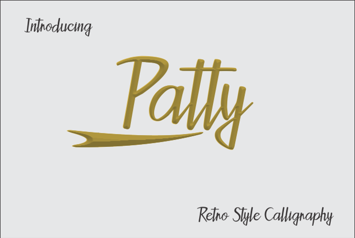 Patty Font poster