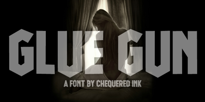 Glue Gun Font poster