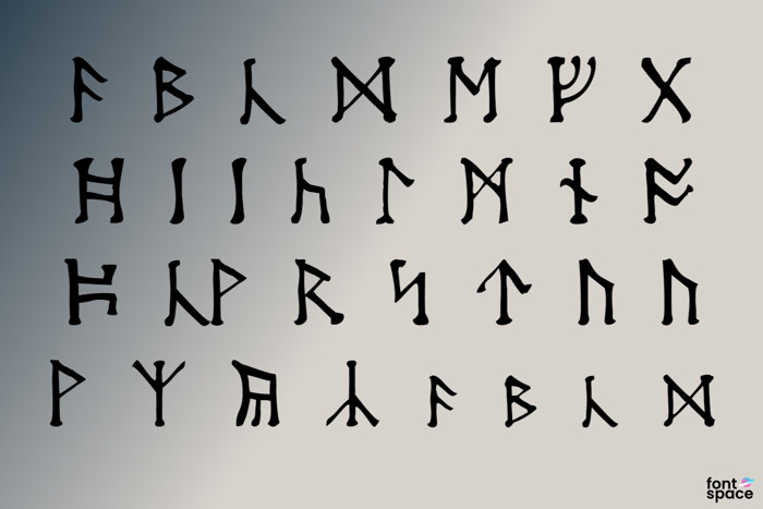 Moon Runes Font
