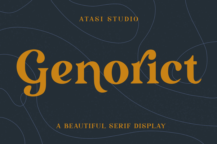 Genorict Font poster